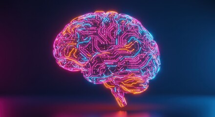 Human brain artistic representation