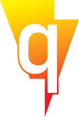 Power Energy Lightning Q Logo