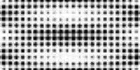 Grunge halftone gradient background. Faded grit noise texture. White and black sand wallpaper. Retro pixelated backdrop. Anime or manga style comic overlay. Vector graphic design textured template