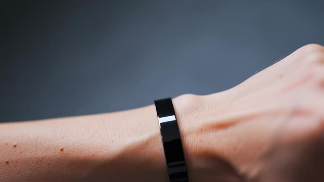Sleek fitness tracker blends style and function on active wrist