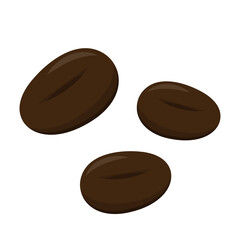 Coffee bean on PNG. Coffee bean logo design.