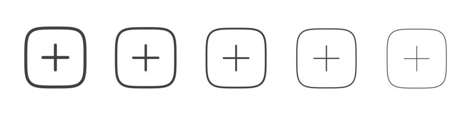 Add icon flat simple outline logo