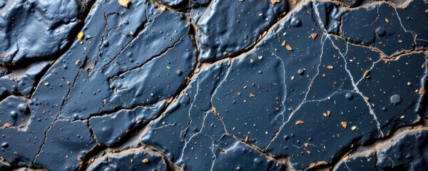Dark Cracked Stone Texture Background