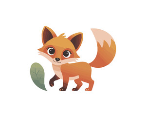 Playful Forest Fox – A Whimsical Vector Illustration.