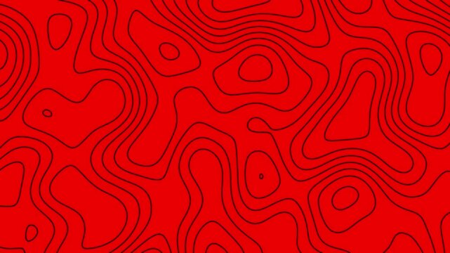 Red Abstract Topography: Intricate network of flowing lines creating a topographic map-like effect in vibrant red, suggesting depth and movement.