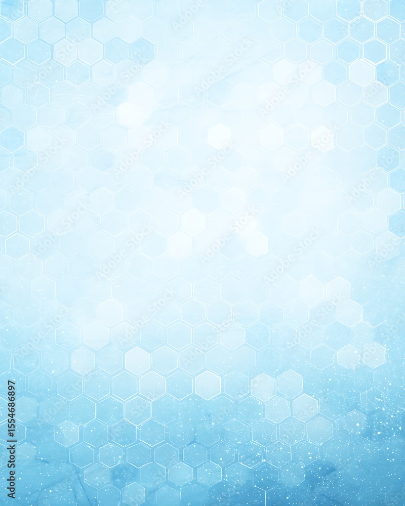 Poster blue hexagonal pattern abstract digital background