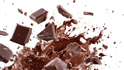 Extreme close-up of burning, broken concrete, debris, and black rocks on the floor, with embers floating in the air.