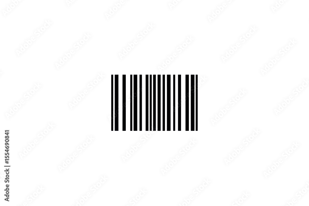 Poster white barcode stripes on a transparent background vertically aligned and evenly spaced simple graphi