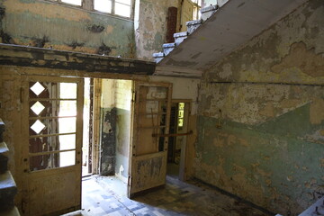 Treppenhaus in leerstehendem Abbruchhaus
