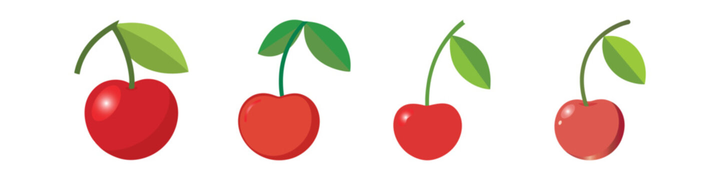 Capulin Cherry Flat Style Exotic Fruit Vector Illustration