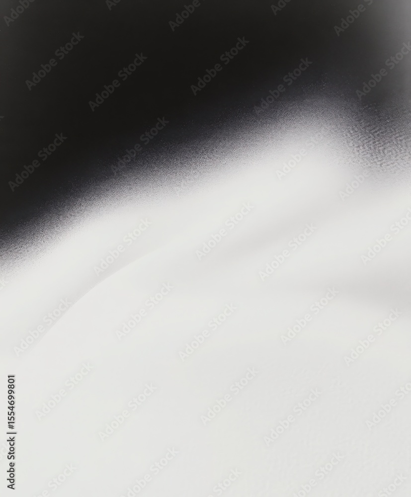 Aufkleber abstract black and white gradient with textured noise. grainy dark to light transition background. m