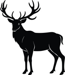 deer silhouette vector