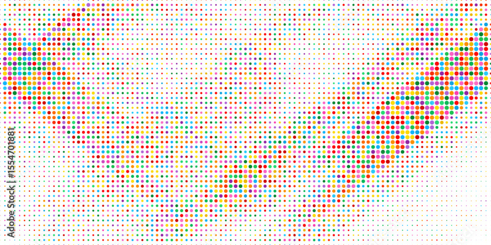 Poster background with the colored circles in a vector.circle abstract pattern.dotted seamless texture.