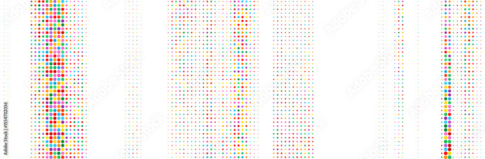 Poster abstract colorful halftone texture dots pattern. vector