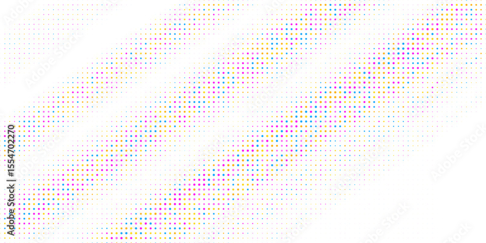 Poster abstract colorful halftone texture dots pattern. vector