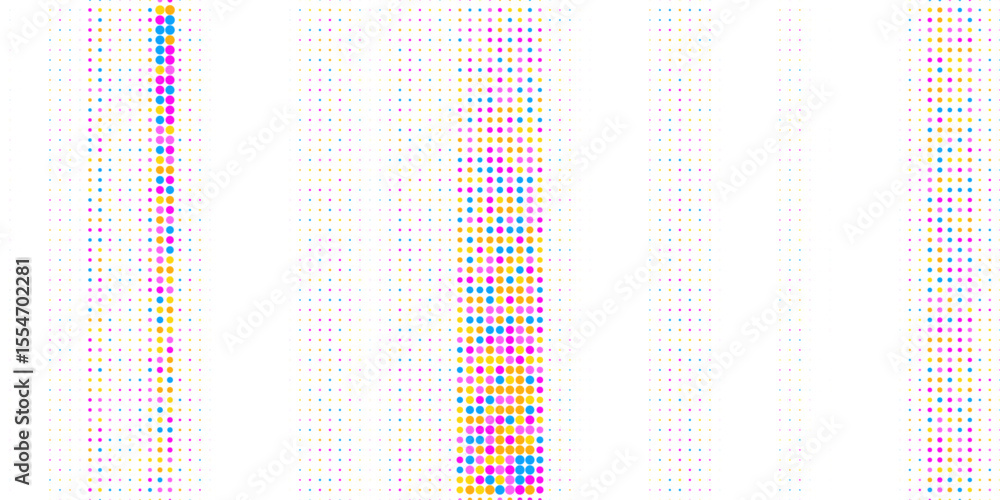 Poster abstract colorful halftone texture dots pattern. vector