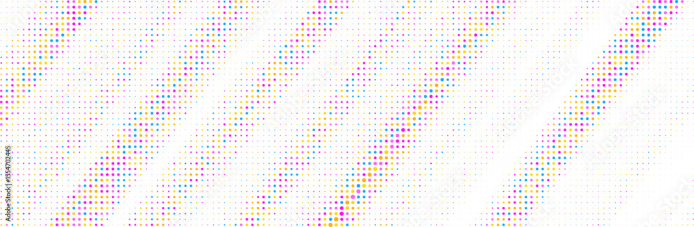 Poster abstract colorful halftone texture dots pattern. vector