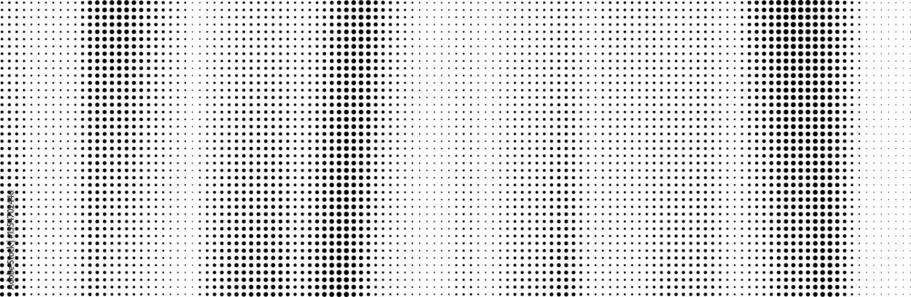 Poster Abstract colorful halftone texture dots pattern. vector