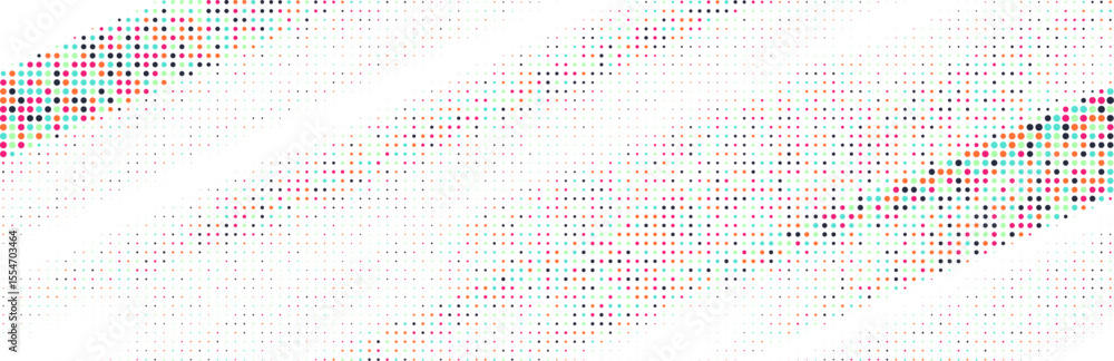 Fototapete abstract colorful halftone texture dots pattern. vector