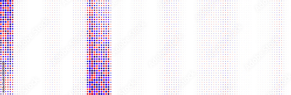 Poster abstract colorful halftone texture dots pattern. vector