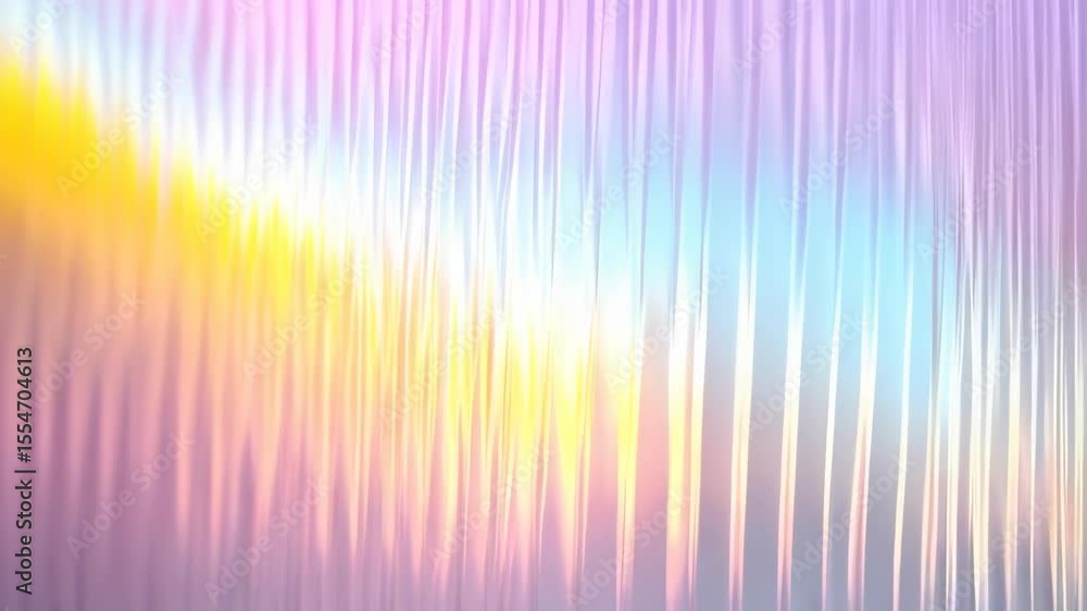 Poster iridescent vertical lines creating a colorful abstract holographic background with light and pastel 