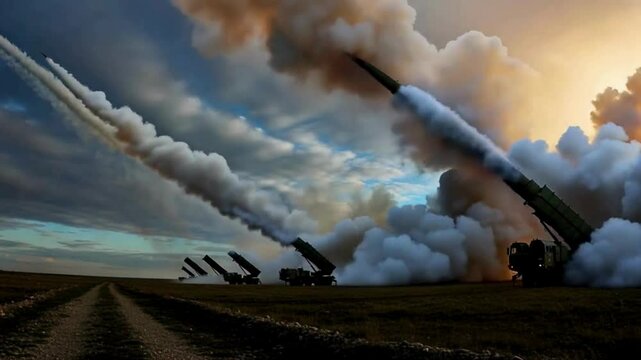 Realistic Camouflage Patriot Missile System | High-Detail 3D Military Illustration

