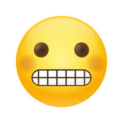 Grimacing Emoji Icon Illustration Sign. Awkward Vector Symbol Emoticon Design Vector Clip Art.