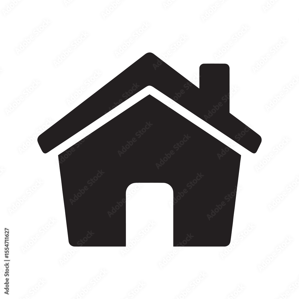 Poster home delivery address icon for residence location and real estate property main page button for webs