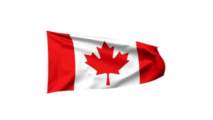 Canadian Flag High-Resolution Image of Waving Maple Leaf Flag