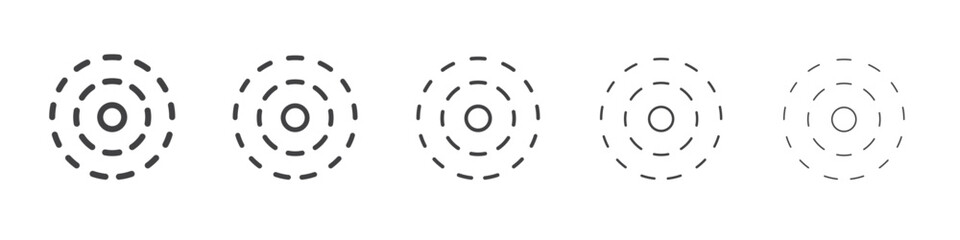 Halo icon flat simple outline logo