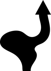 Black up arrow