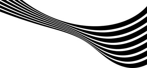 Perspective 3d, geometric line with 3d dimensional effect