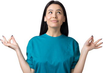 Smiling girl gesturing OK sign with her hand