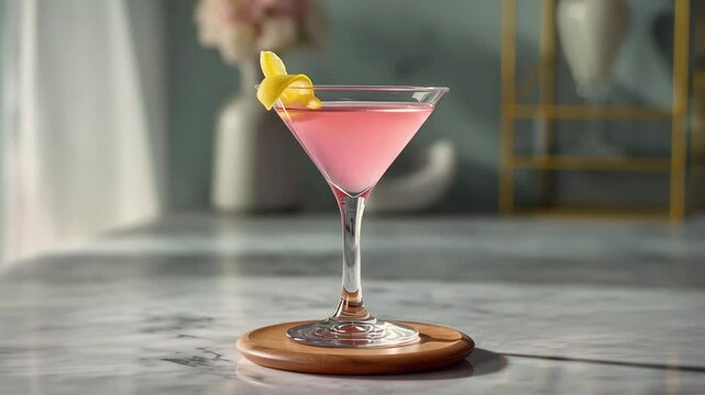 Cosmopolitan cocktail, pink drink