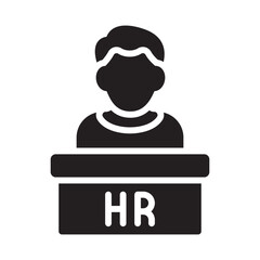Human resources Vector Icon which can easily modify or edit