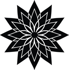 Symmetrical Starburst Mandala