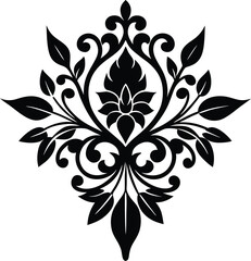 Baroque Floral Ornament Vector