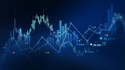 Investment finance chart,stock market business and exchange financial growth graph.	Stock market investment trading graph growth.