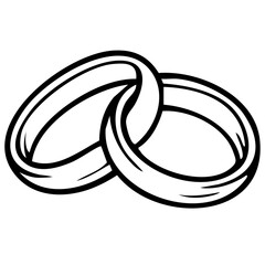 Hochzeit Eheringe Outlines