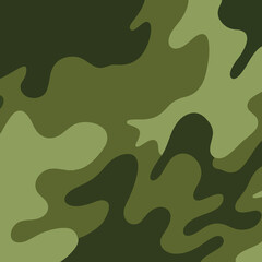 Military camouflage pattern,A digital representation of classic army-style camouflage.A smooth abstract camouflage pattern in earthy green tones