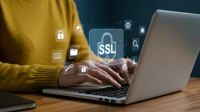 SSL Security: Protecting Your Data Online | Secure Connection, Website Encryption, Internet Safety, Cybersecurity