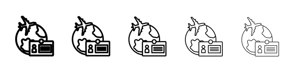 MICE tourism icon flat simple outline logo
