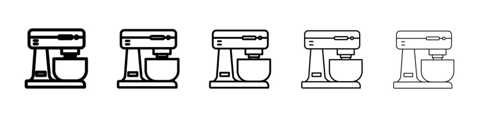 Mixer icon flat simple outline logo