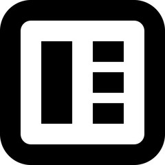 Layout Design Grid Template Vector Icon