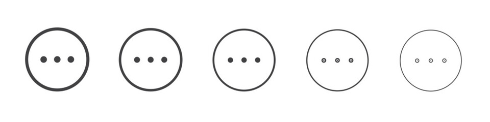 Fototapeta premium More icon flat simple outline logo