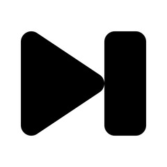 Next Skip Forward Media Player Icon Vector