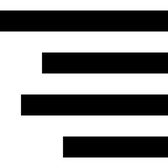 Obraz premium Hamburger Menu Lines Navigation Icon Vector