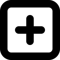 Obraz premium Add Plus Create New Button Icon Vector