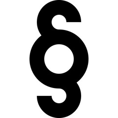 Paragraph Symbol Icon Vector - Section Mark Symbol for Legal Design