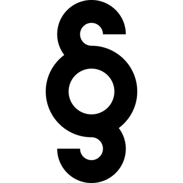 Paragraph Symbol Icon Vector - Section Mark Symbol for Legal Design